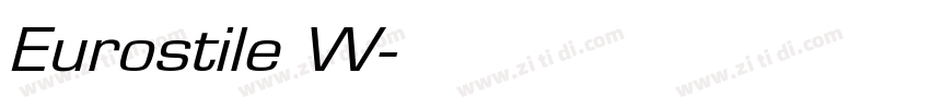Eurostile W字体转换